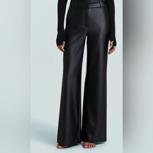 commando Faux Leather Wide Leg Trousers